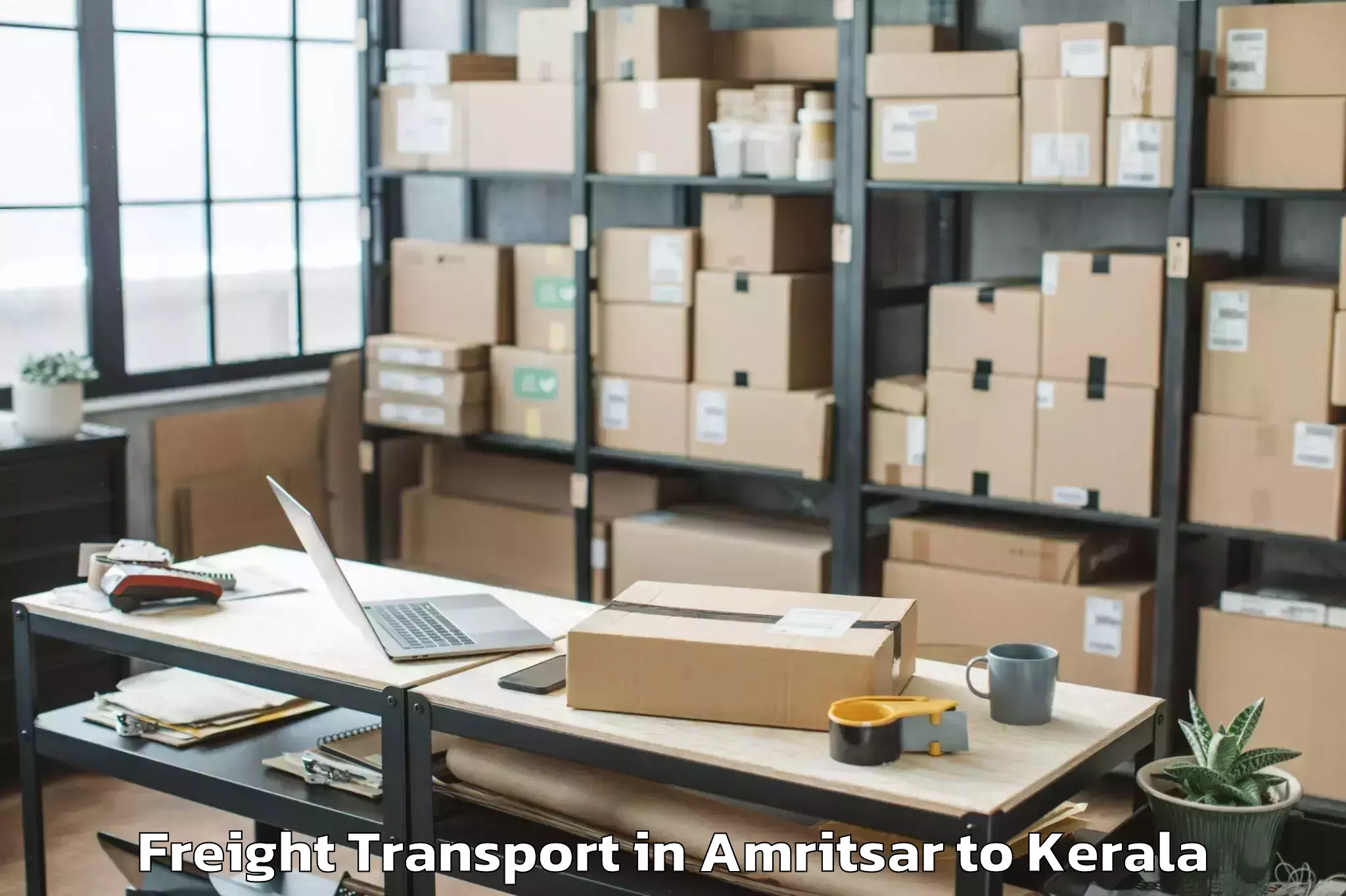 Top Amritsar to Piravam Freight Transport Available